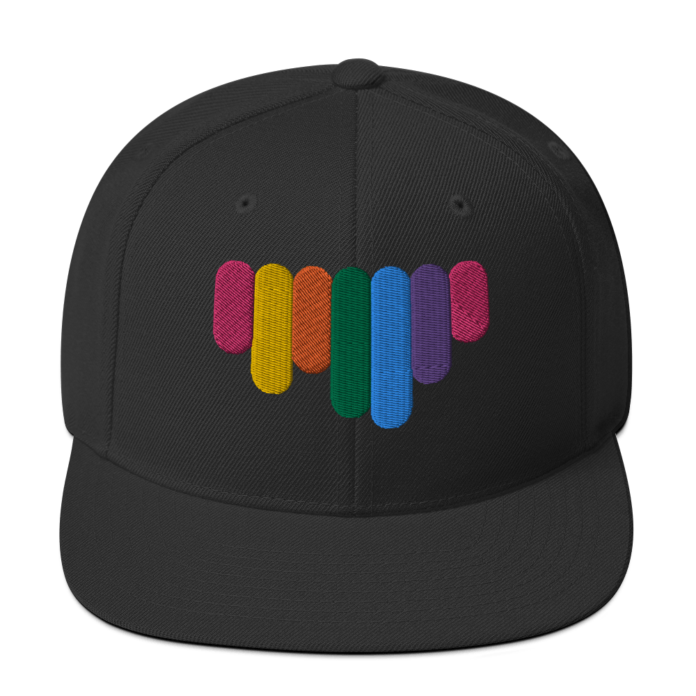 Rainbow Drip - Flat Bill Baseball Hat