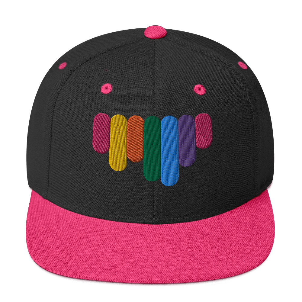 Rainbow Drip - Flat Bill Baseball Hat