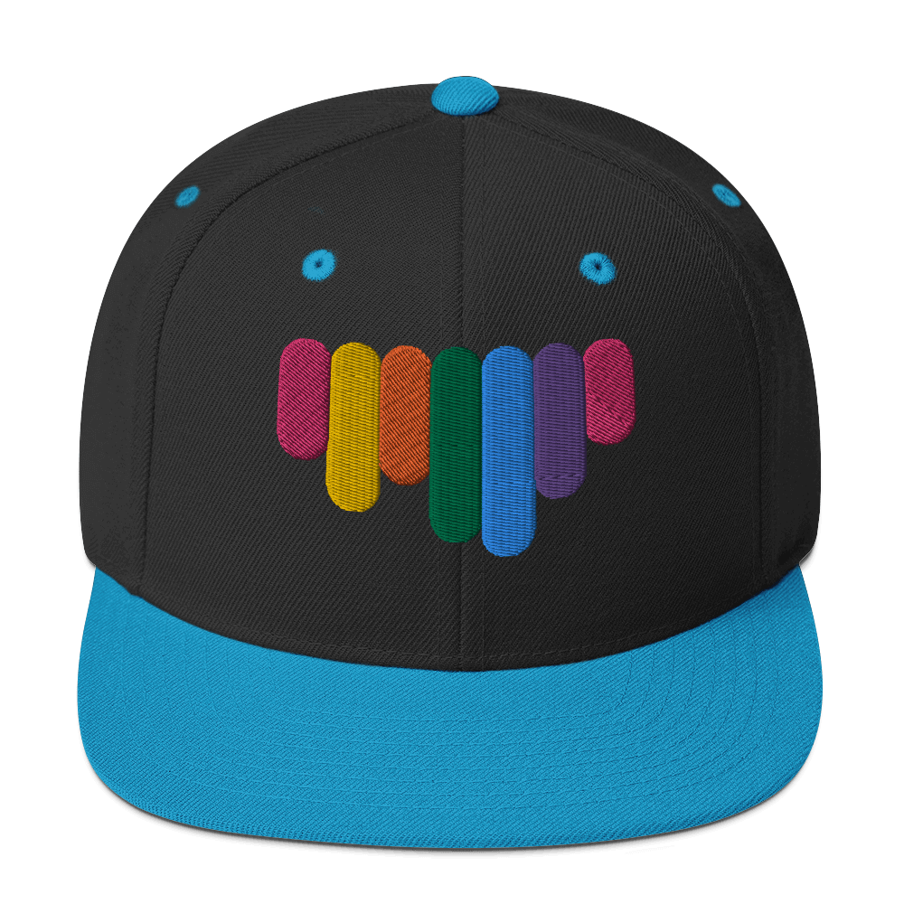 Rainbow Drip - Flat Bill Baseball Hat