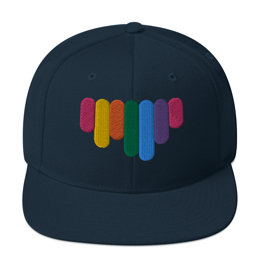 Rainbow Drip - Flat Bill Baseball Hat