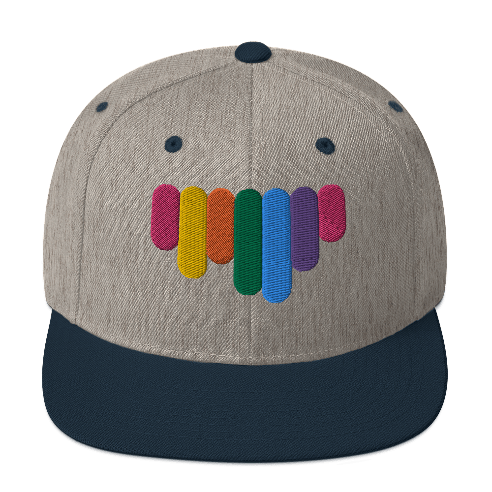 Rainbow Drip - Flat Bill Baseball Hat