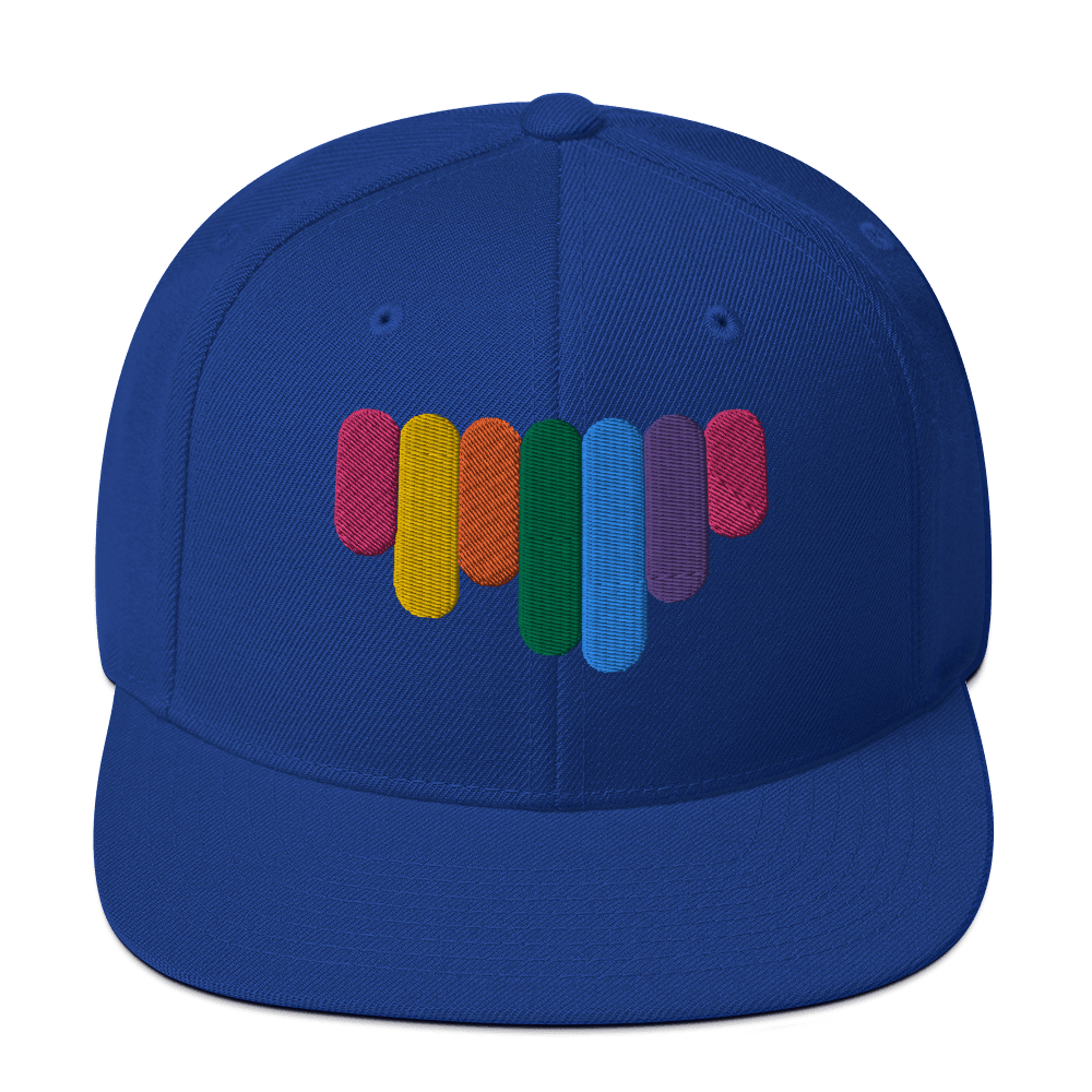 Rainbow Drip - Flat Bill Baseball Hat