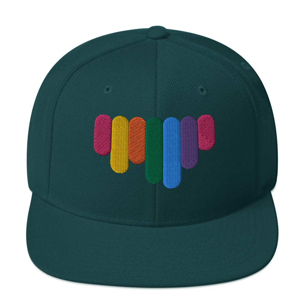 Rainbow Drip - Flat Bill Baseball Hat