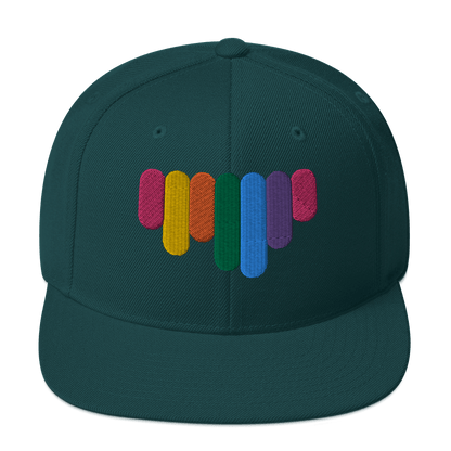 Rainbow Drip - Flat Bill Baseball Hat