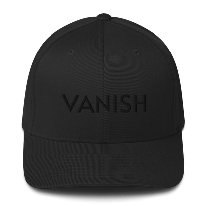 VANISH (ghost text) - Fitted Hat