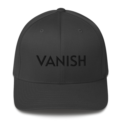 VANISH (ghost text) - Fitted Hat