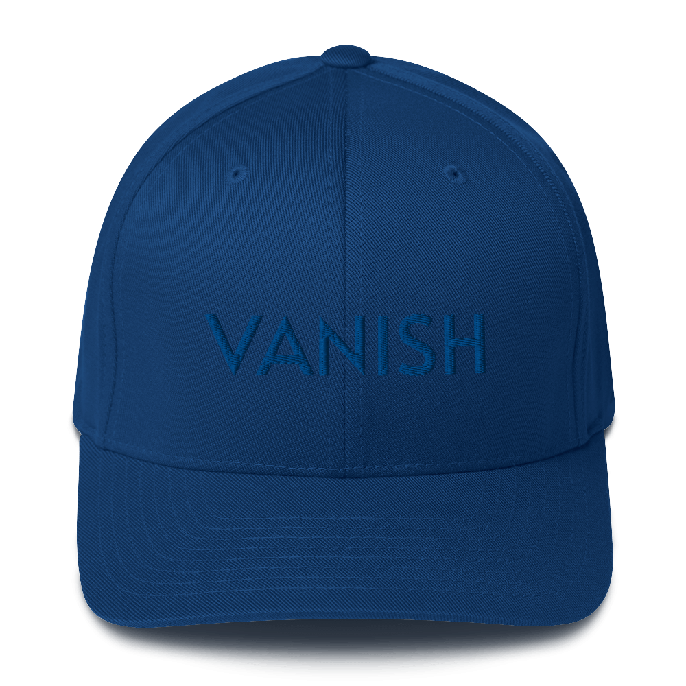 VANISH (ghost text) - Fitted Hat