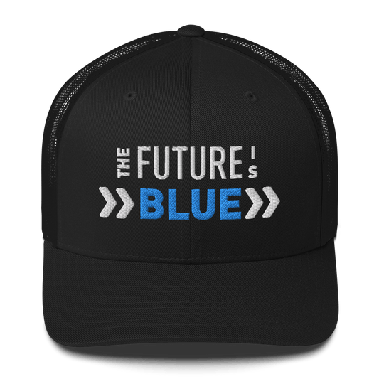 The Future Is Blue - Retro Trucker Hat