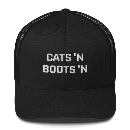 Cats 'N Boots 'N - Retro Trucker Hat