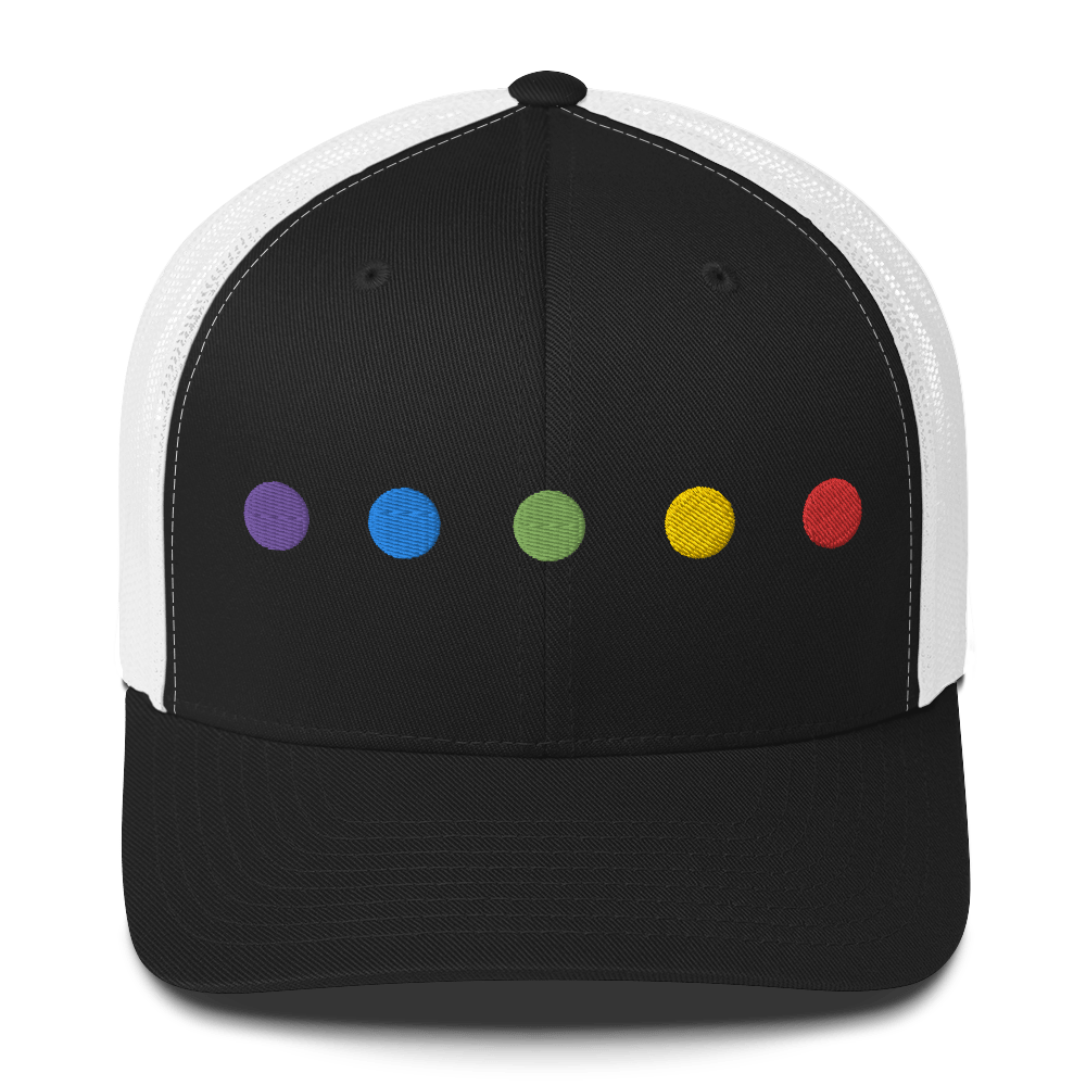 Rainbow Dots - Retro Trucker Hat