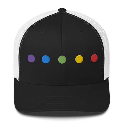 Rainbow Dots - Retro Trucker Hat