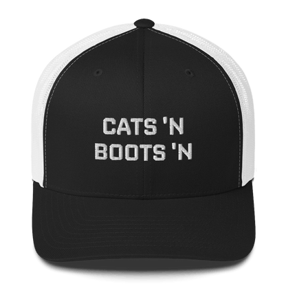 Cats 'N Boots 'N - Retro Trucker Hat