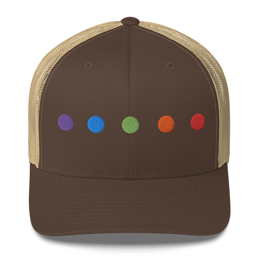 Rainbow Dots - Retro Trucker Hat