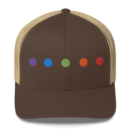 Rainbow Dots - Retro Trucker Hat