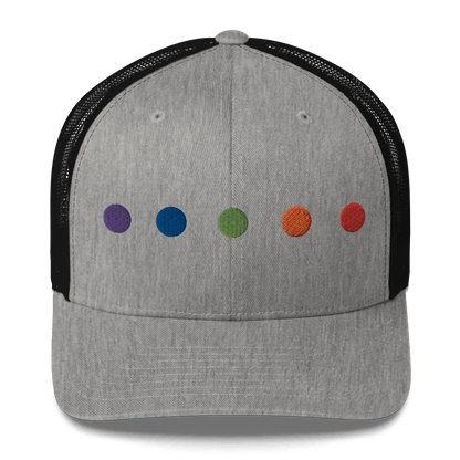 Rainbow Dots - Retro Trucker Hat