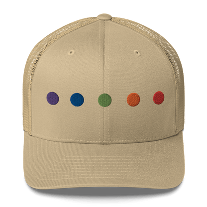 Rainbow Dots - Retro Trucker Hat