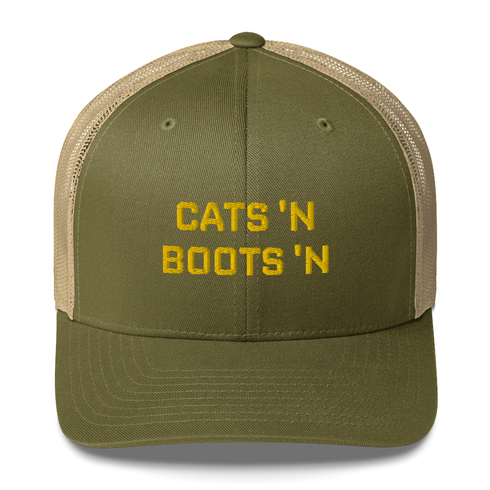 Cats 'N Boots 'N - Retro Trucker Hat