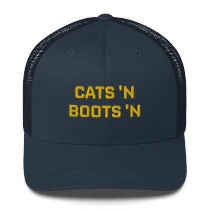 Cats 'N Boots 'N - Retro Trucker Hat