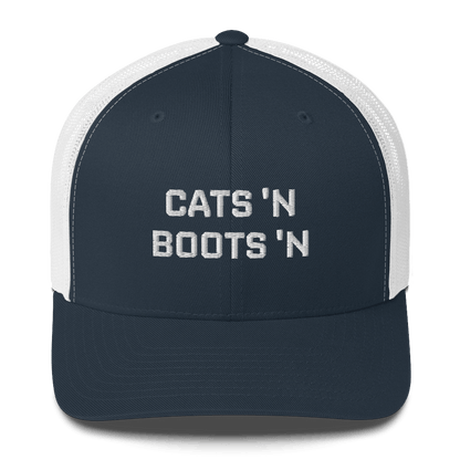 Cats 'N Boots 'N - Retro Trucker Hat