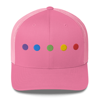 Rainbow Dots - Retro Trucker Hat