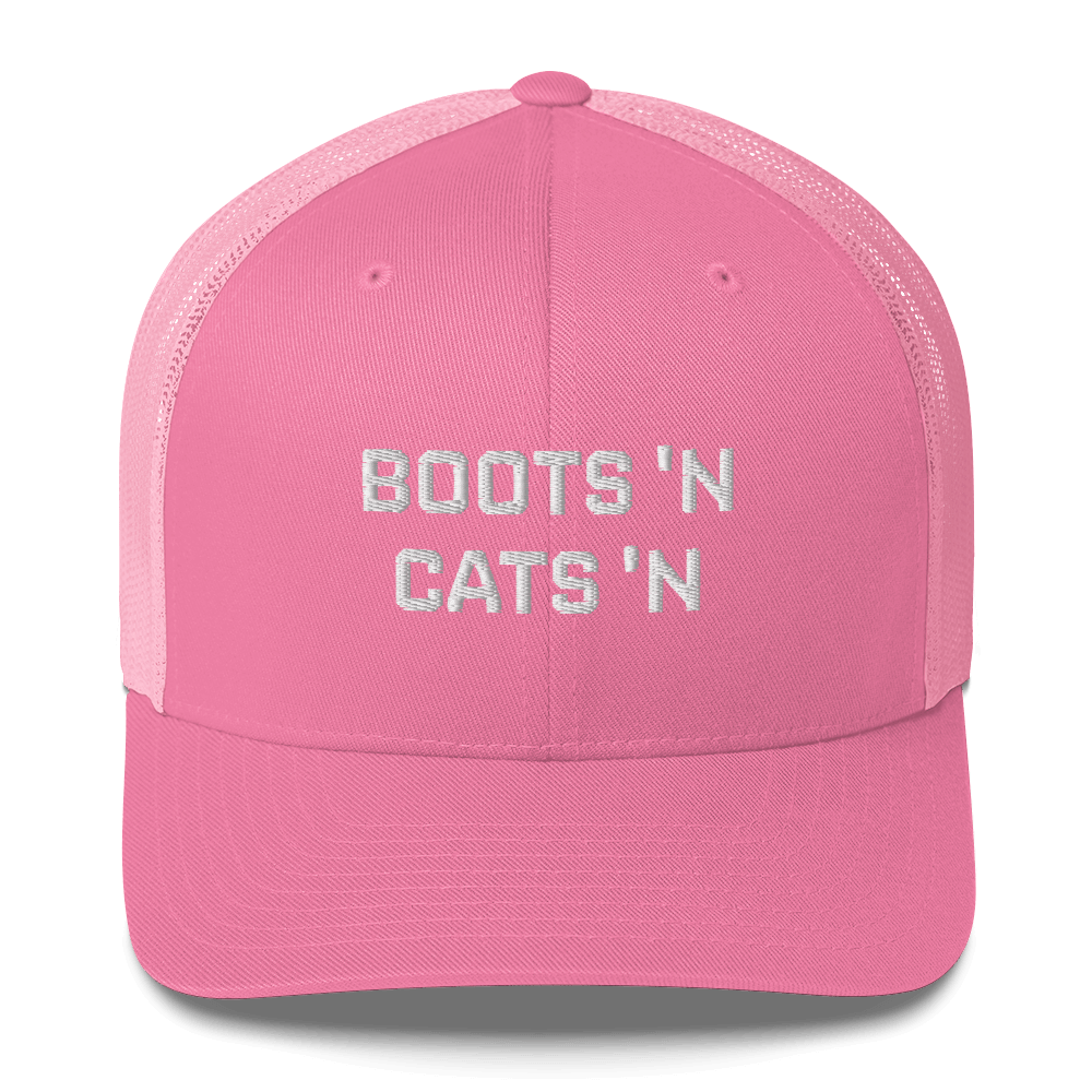 Boots 'N Cats 'N - Retro Trucker Hat