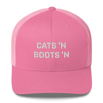 Cats 'N Boots 'N - Retro Trucker Hat