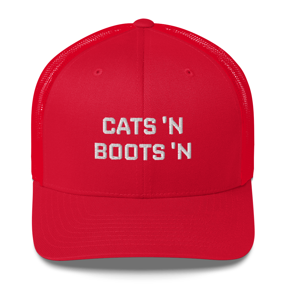 Cats 'N Boots 'N - Retro Trucker Hat