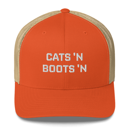 Cats 'N Boots 'N - Retro Trucker Hat