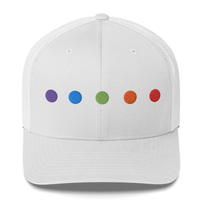 Rainbow Dots - Retro Trucker Hat